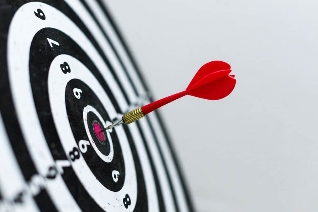 darts board close up