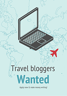 Travel blogger poster