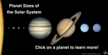 Planet Sizes of the Solar System