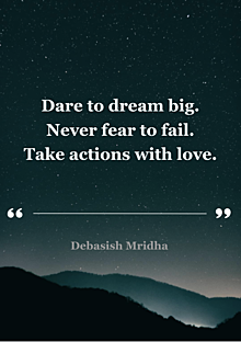 Dare to dream big poster