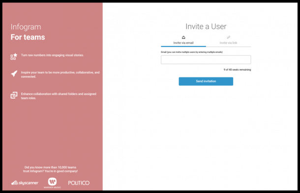 Infogram team plan